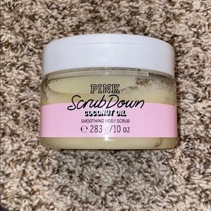 PINK Scrub Down Coconut Oil Smoothing Body Scrub